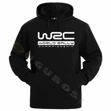 WRC FIA Чемпионат мира по ралли логотип мужские черные толстовки с капюшоном
