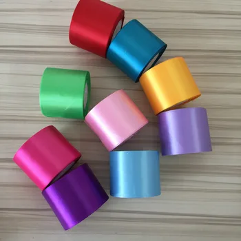 

75mm (3'') 25 Yards Silk Satin Ribbon Width Wedding Party Home Decoration Gift Wrapping Christmas New Year DIY Material Supplies