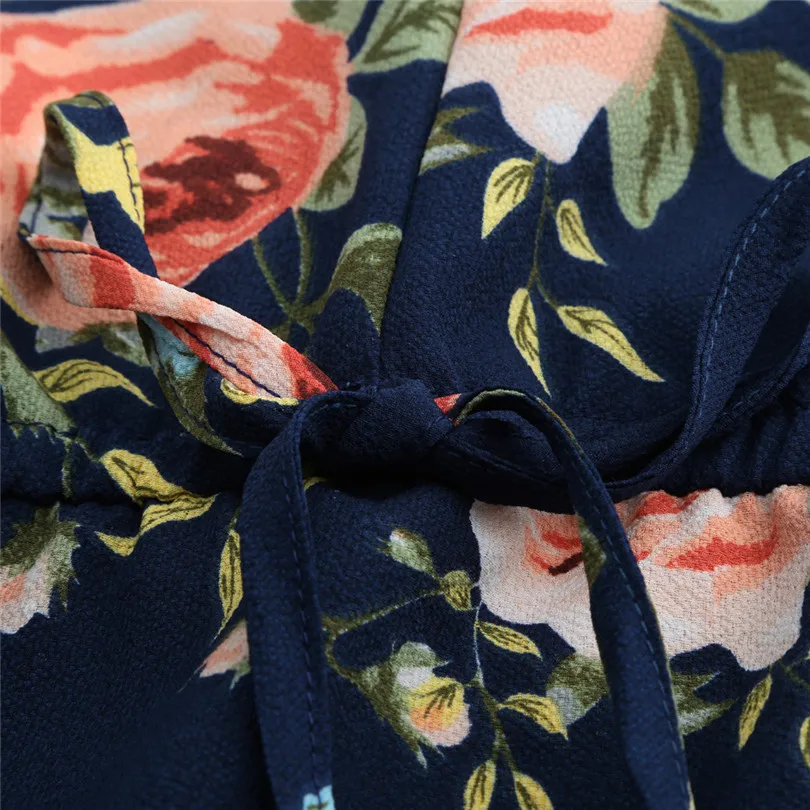  Womens Plus Size Bohemian Floral Casual Playsuits New 2019 Fashion Sexy Cold Shoulder Jumpsuit Bodysuit V-Neck Romper #E11 (14)