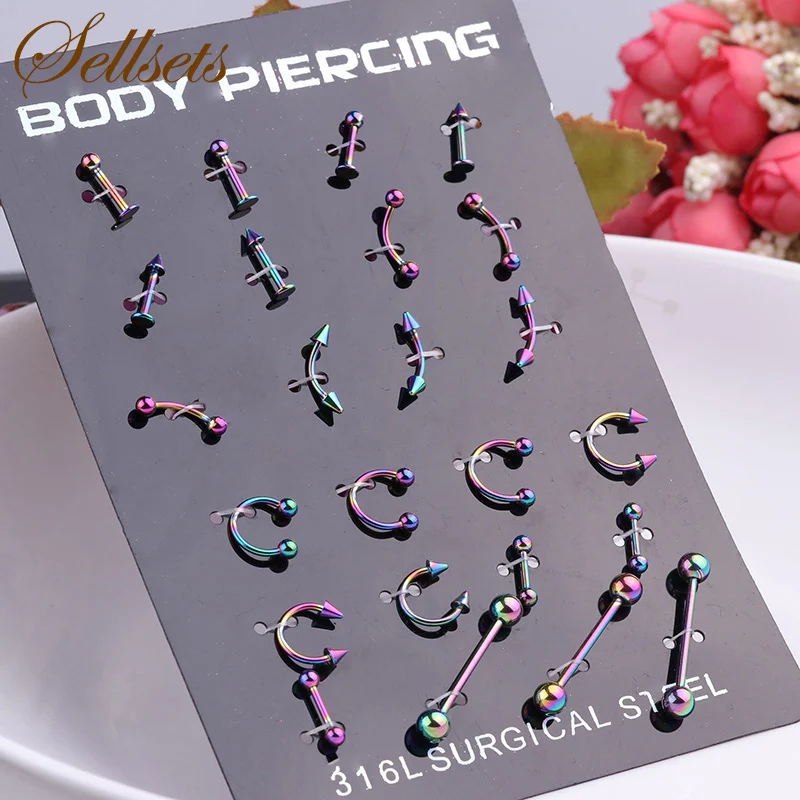 Набор украшений для пирсинга тела 24 шт./лот 1 2*8*3 мм|piercing anchor|piercing jewelry typesjewelry piercing |