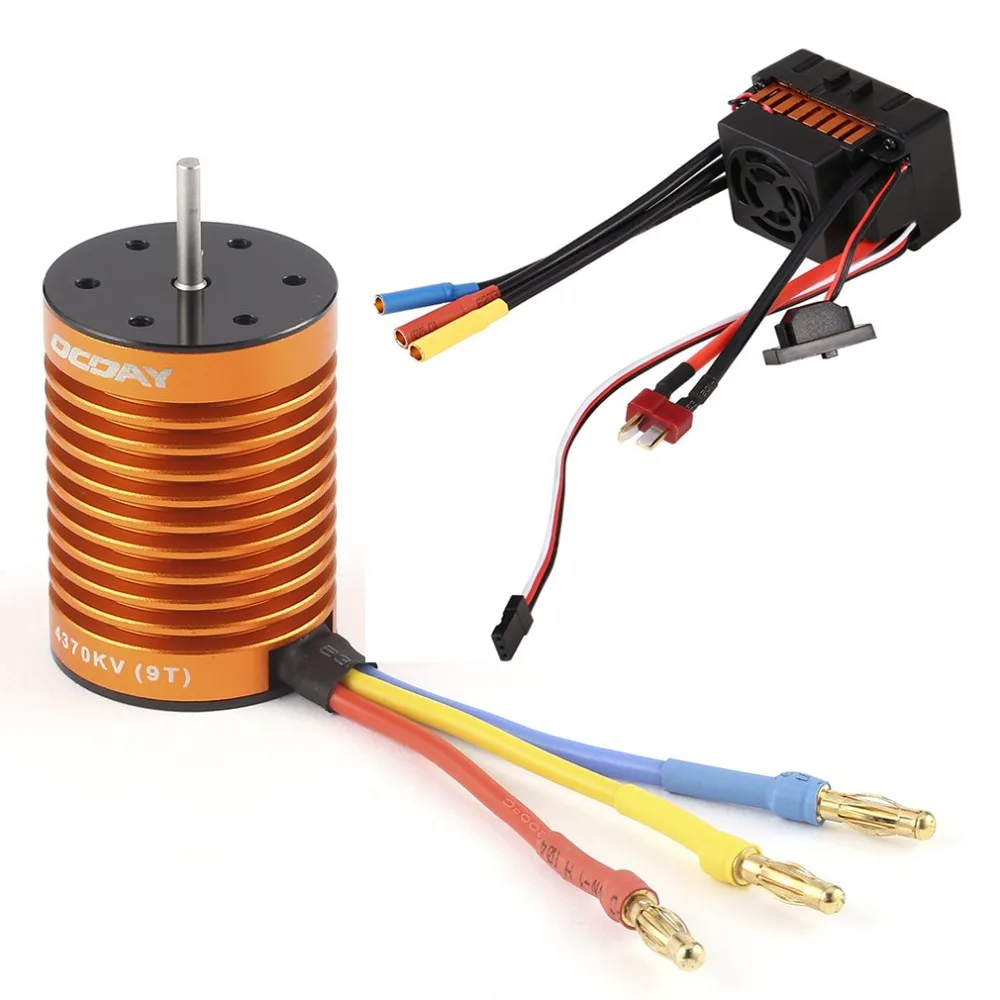OCDAY 3650 4370KV 4 полюса Бессенсорное безщеточный с 60A электронный Скорость контроллер