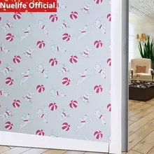 Мультфильм Щенок шарик шаблон ПВХ Самоклеящиеся матовое стекло пленка солнцезащитный крем водонепроницаемый кухня ванная комната балкон пленки