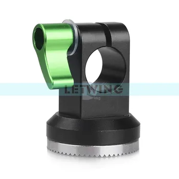 

LanParte 15MM Single Rod Clamp with Arri Rosette Lock for DSLR Camera Rig Arri Teeth System Arm EVF Support