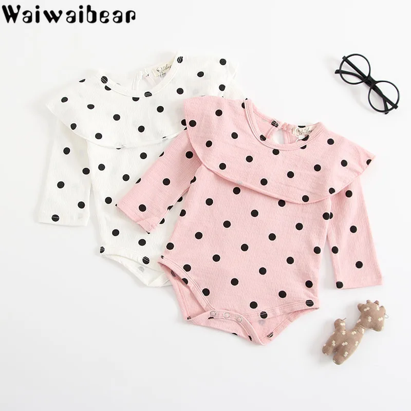 

Waiwaibear Newborn Baby Girls Rompers Baby Infant Long-Sleeved Jumpsuit Baby Cotton Rompers Baby Clothing ZHBB16
