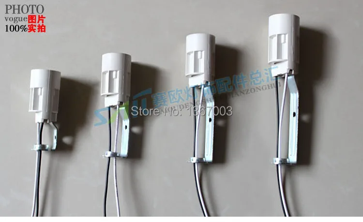 

3PCS Plastic Chandelier lamp Base E14 Lamp Holder LED Bakelite Light Socket with cable, 20cm 80cm Wire Leads, 110v 220v