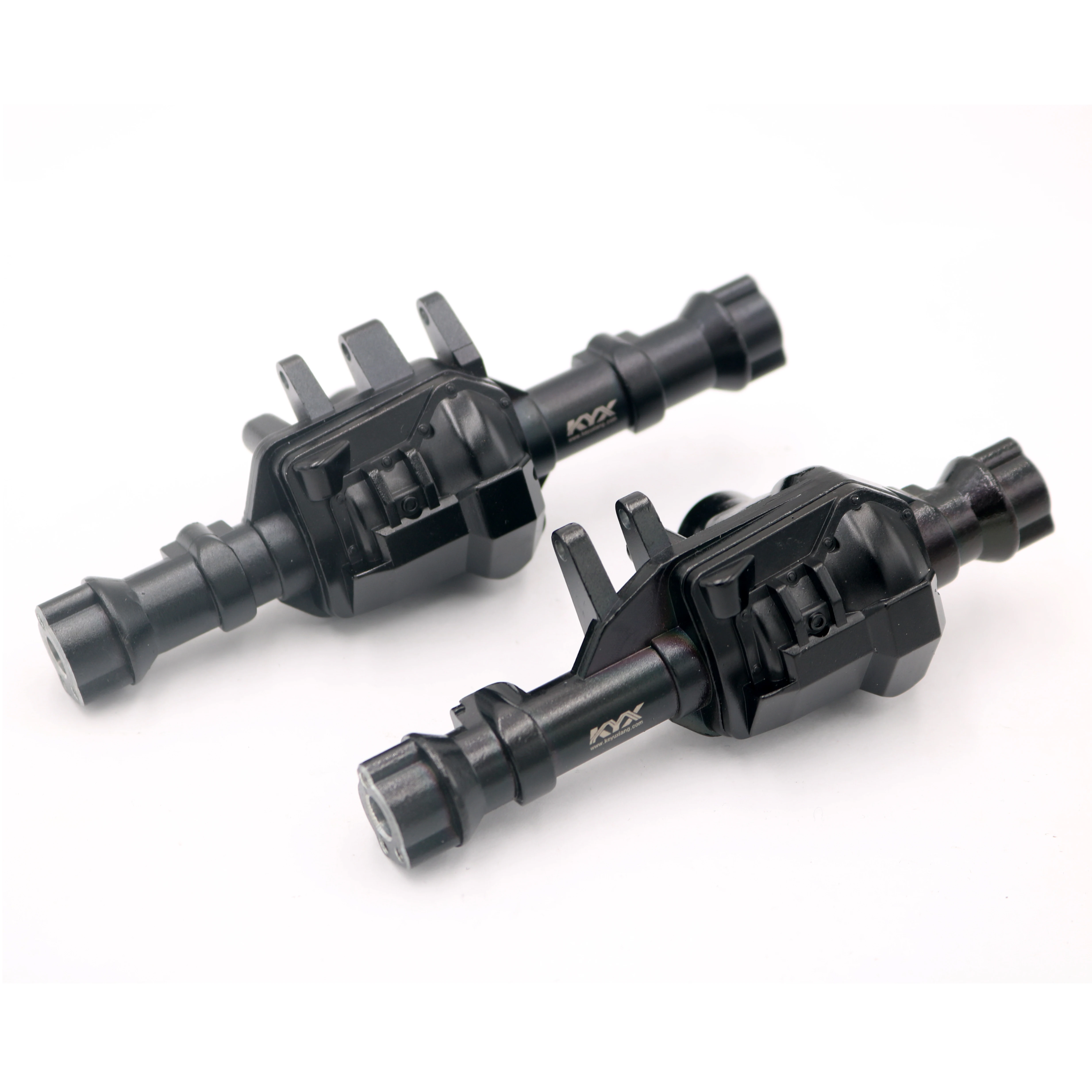 

KYX Racing Metal Front & Rear Axle Housing Axle Shell w/Black Cover for 1/10 RC Crawler Car Traxxas TRX-4 TRX4