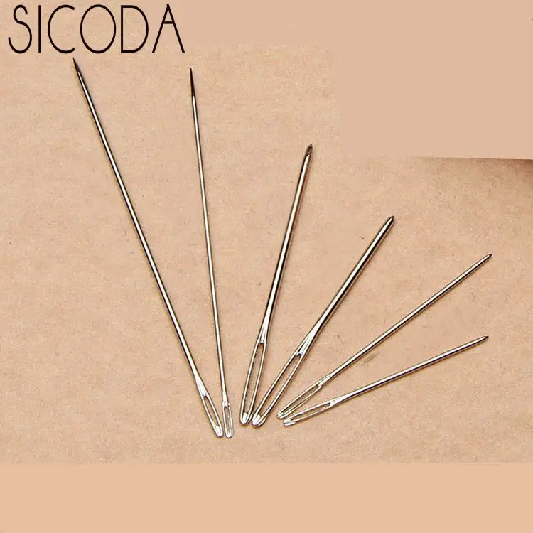 SICODA 6pcs/set 2sets Hand sewing needle big holes multisizes family