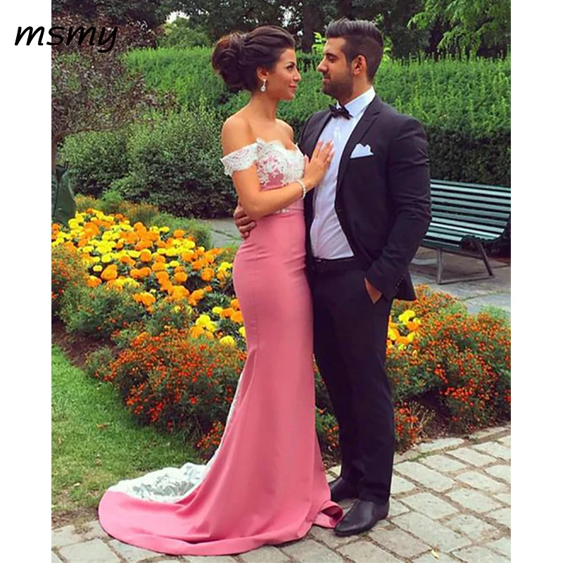 Elegant Lace Sweetheart Mermaid Corset Prom Dresses Long Evening Gowns