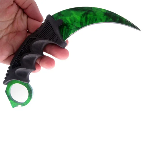 Нож Karambit с фиксированным лезвием, тактический охотничий Радужный нож для выживания, ножи для кемпинга с тигром