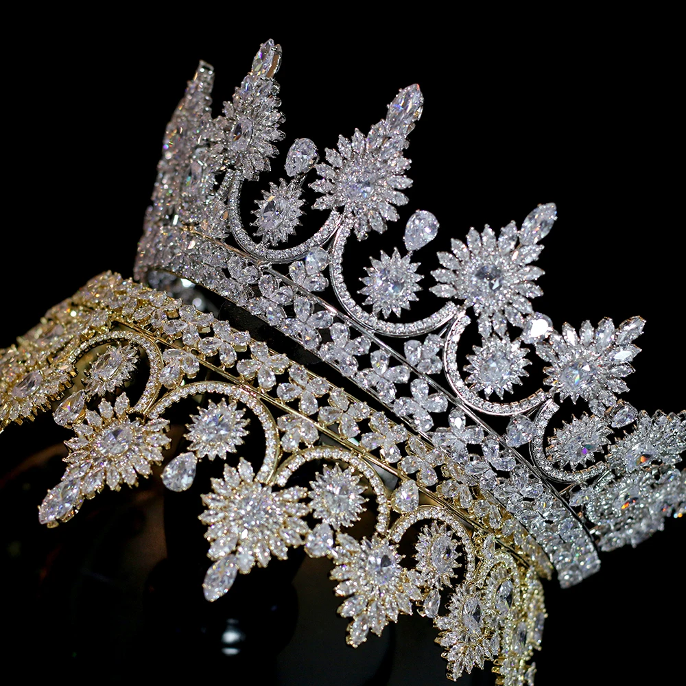 Luxury European retro  crown bride crown banquet wedding dress jewelry accessories A00345