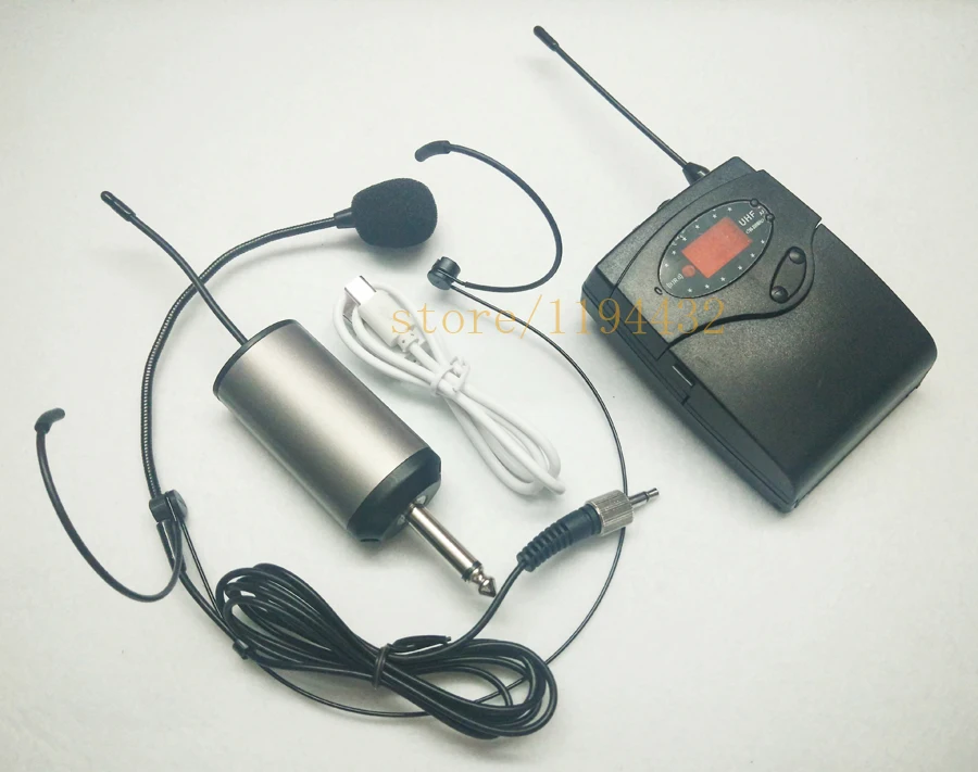 Free shipping UHF band vocal karaoke speech teacher headset wireless