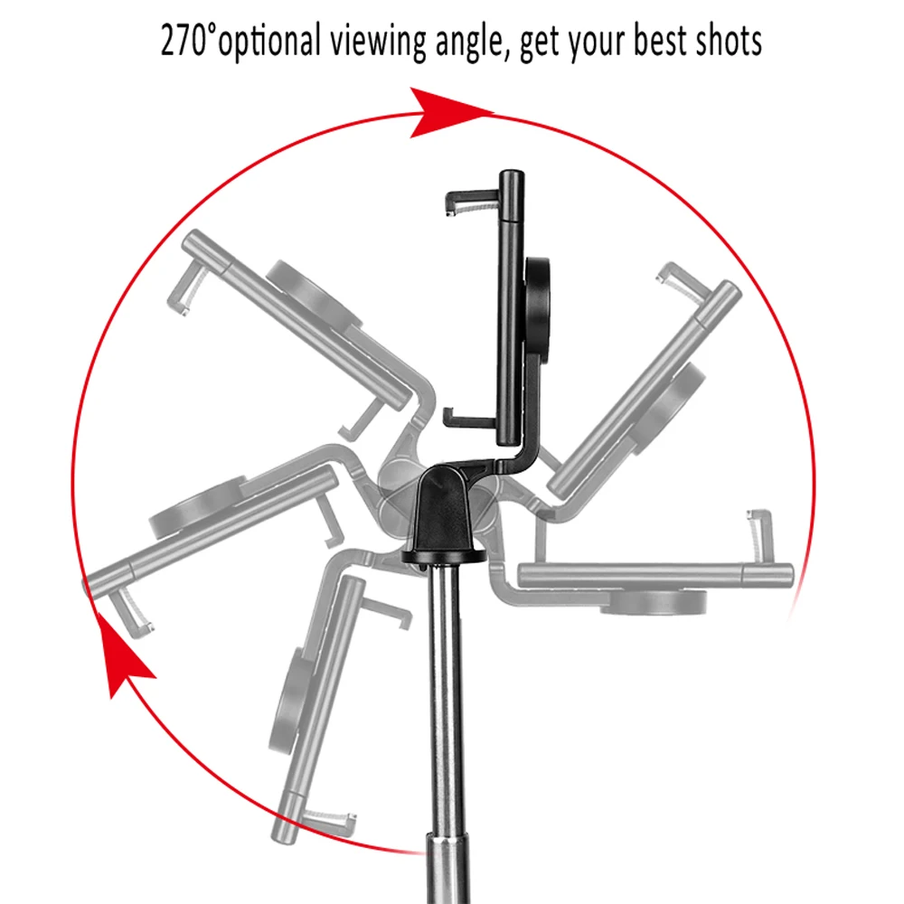 Беспроводная Bluetooth селфи с одной кнопкой управления палка для фото селфи может растянуть длину головы автоспуска можно повернуть