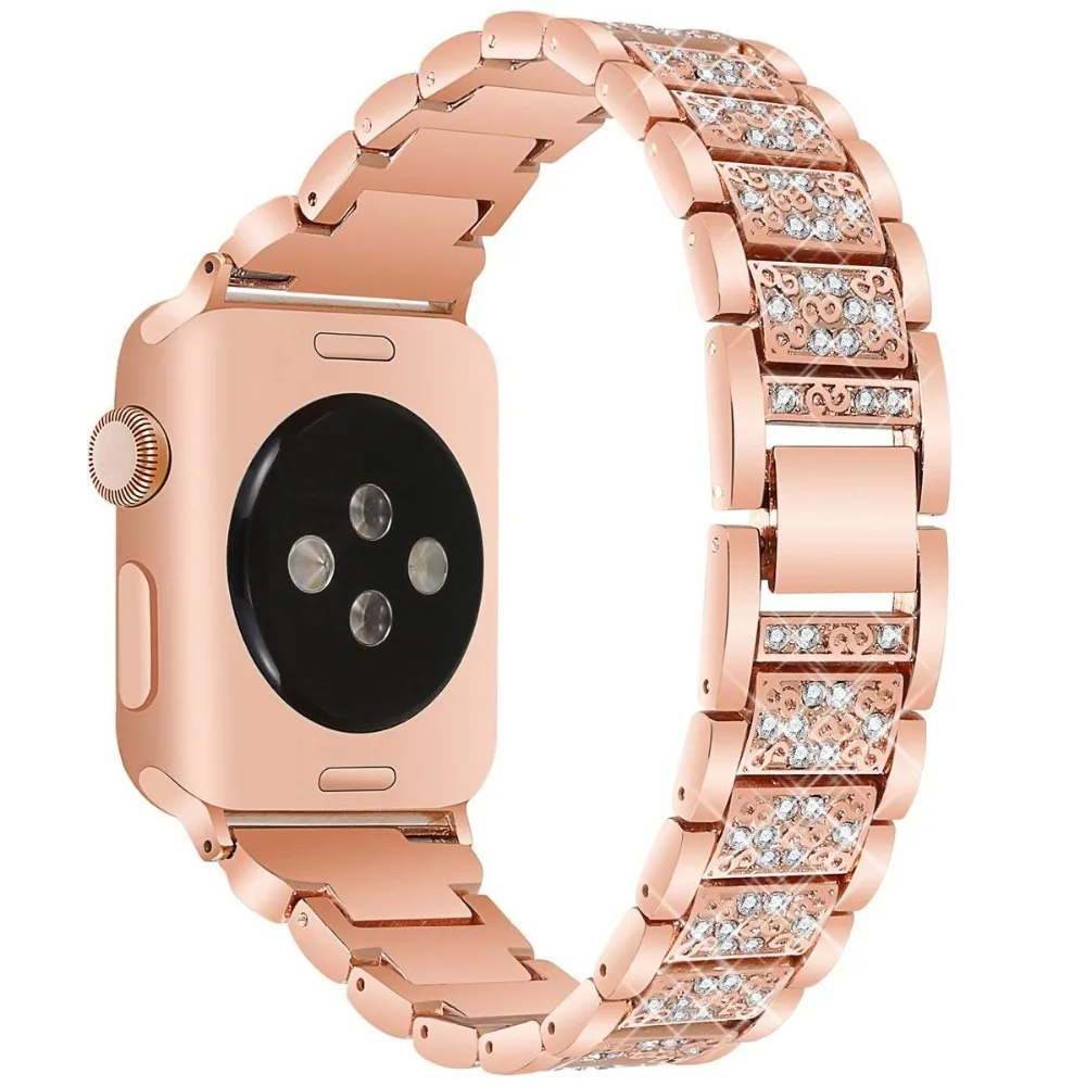 For Apple Watch band 44mm 40mm 38mm 42mm women Diamonds Bands iwatch