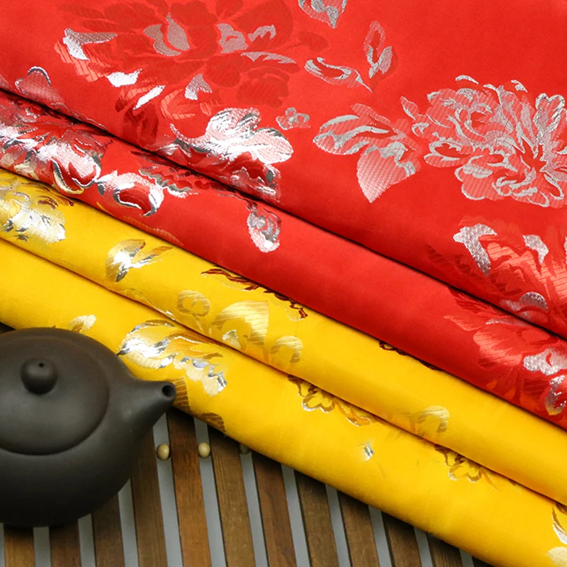 150x100cm High quality imported Metallic two colors Jacquard Brocade