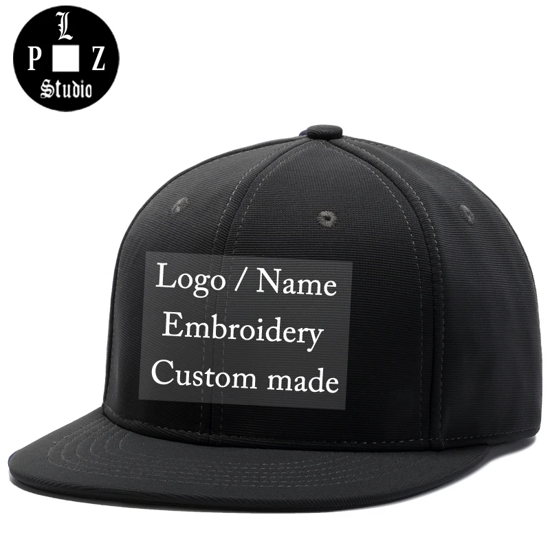 PLZ Customized Gift Embroidery Custom Logo Snapback Men Women Lover Family Friendship Team DIY Design Name