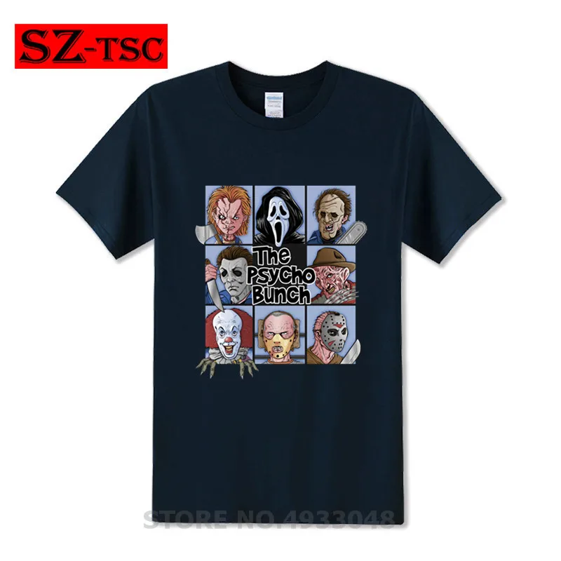 Новая мужская футболка с принтом персонажей из мультфильма psycho bunch Jason Voorhees