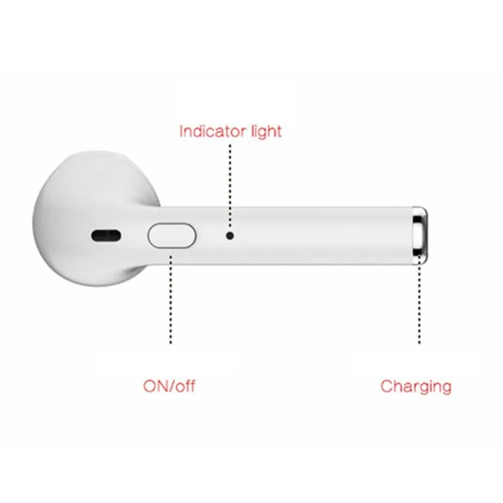 Wireless Headset Bluetooth Earpieces i7S Tws Earbuds Twins Earphone With Charging box Earphones For iPhone Samsung iphone Smart