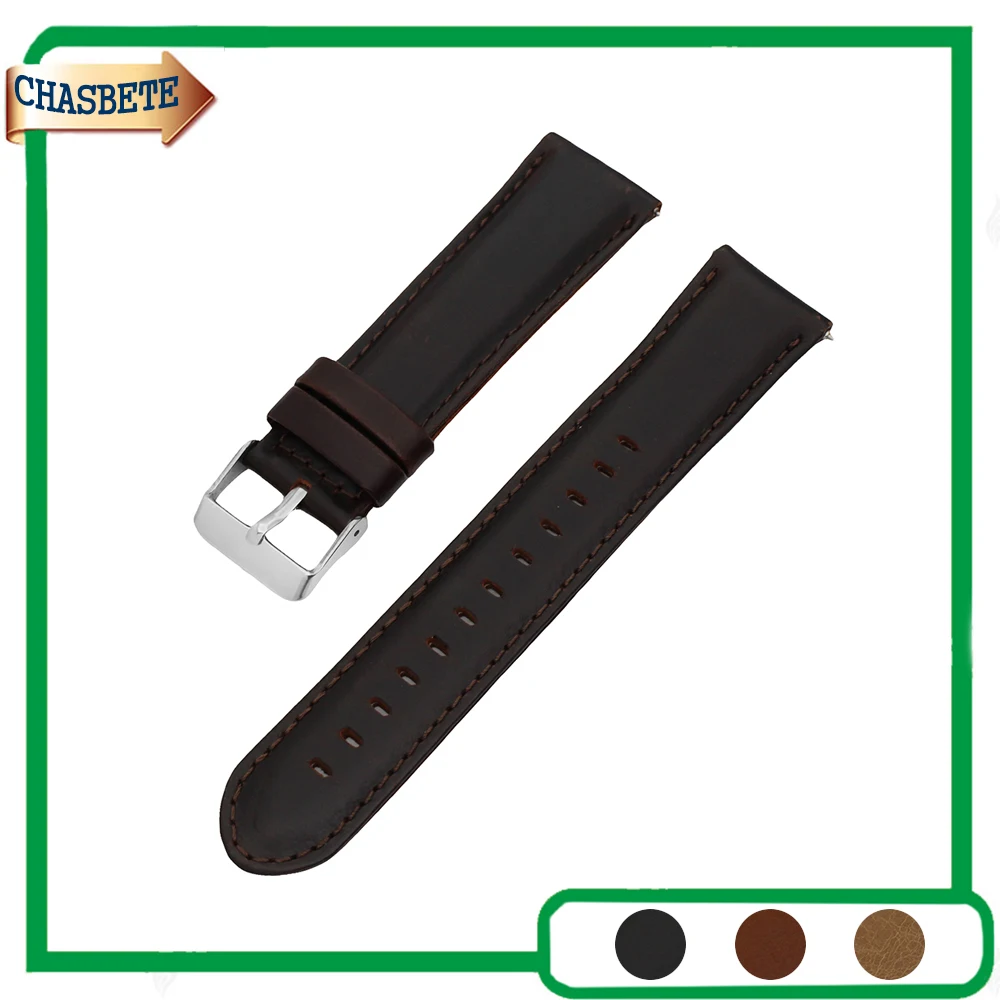 Leather Watch Band for Fossil Watchband 22mm Quick Release Belt Wrist