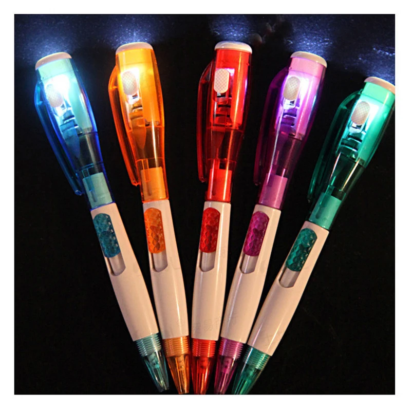 Creative Multi Torch Flashlight Led 3D Function Ballpoint Pen Roller