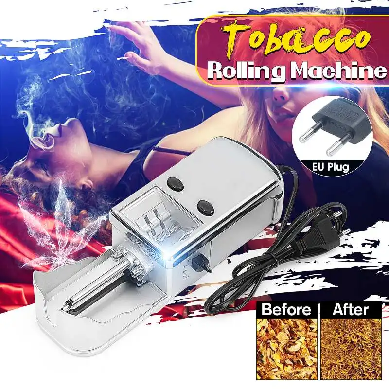 

NEW 1PCS 20W Electric Automatic Cigarette Machine Machine Smoker Filling Materials With Empty Pipe AC 240V/110V