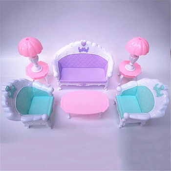 

Baviphat Furniture NEW Rocking Chair Sofa Baviphat Accessories Plastic Furniture Sets For Doll House Decoration Baby Toys