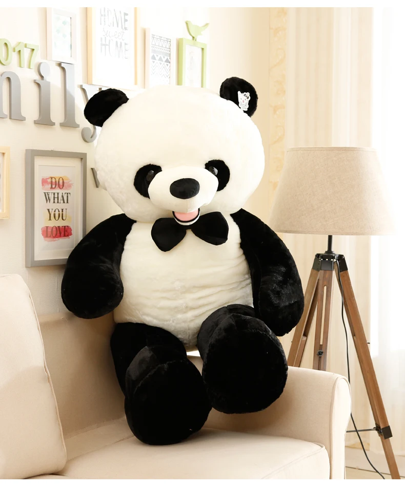 Новая игрушка улыбающаяся забавная панда Плюшевая Игрушка Бабочка Панда Мягкая кукла подушка подарок на день рождения h2397