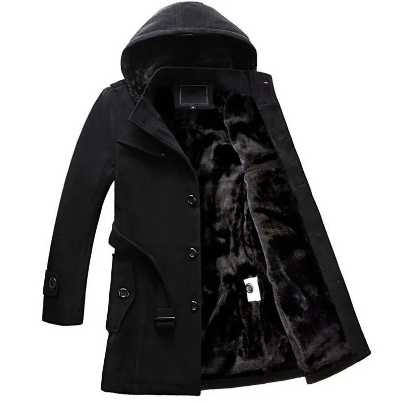 NEW Thick Longer Plus Size Coats Men Jacket Winter Overcoat Trench Male Warm Parka 2XL | Мужская одежда