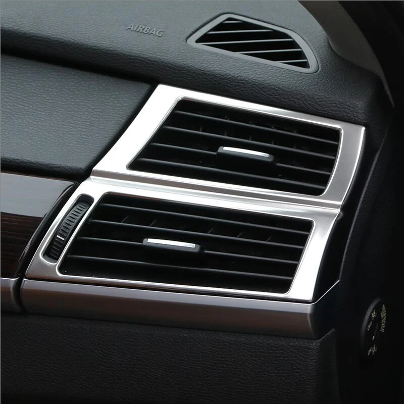 

Car-styling Dashboard Air Conditioning Vent Frame Cover Sticker Trim For BMW X5 F15 E70 X6 F16 E71 Interior Auto Accessories