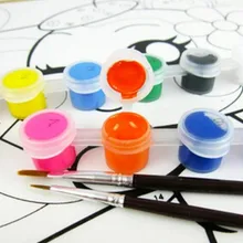 12 видов цветов с 2 красками, синие кисти в наборе, акриловые краски для масляной живописи, искусство ногтей, одежда, искусство, цифровая настенная живопись, набор