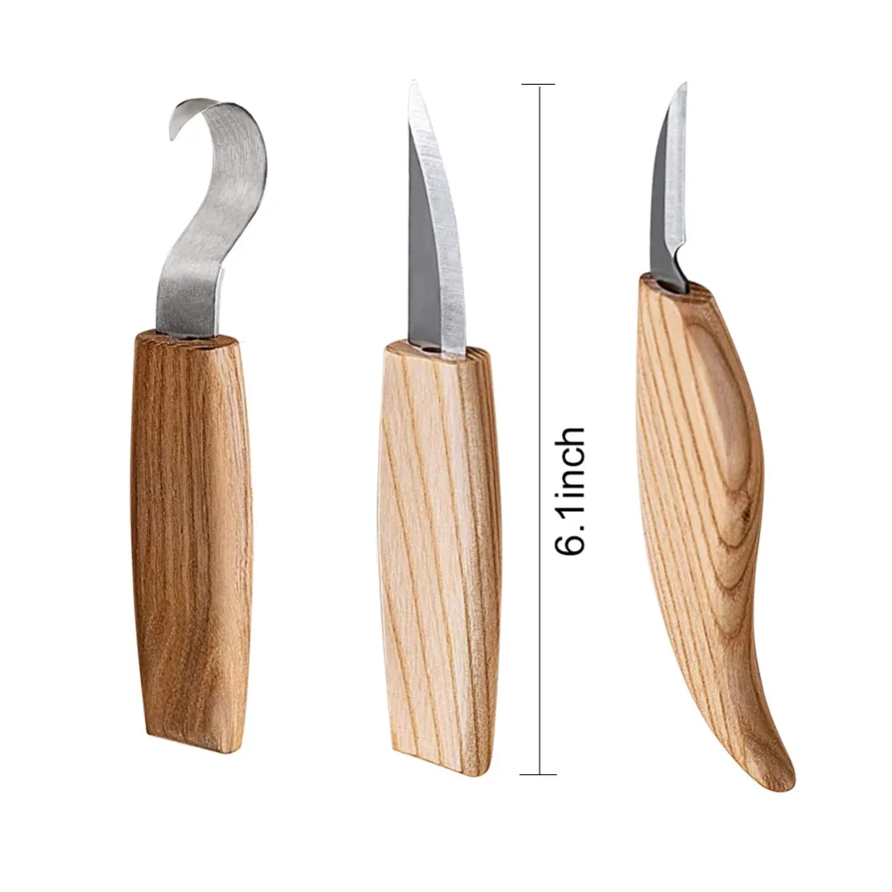 Ceny 5 sztuk wysoko manganowa stal Peeling rzeźba w drewnie rzeźba w drewnie DIY drewna uchwytem łyżeczka nóż do rzeźbienia drzeworyt narzędzia