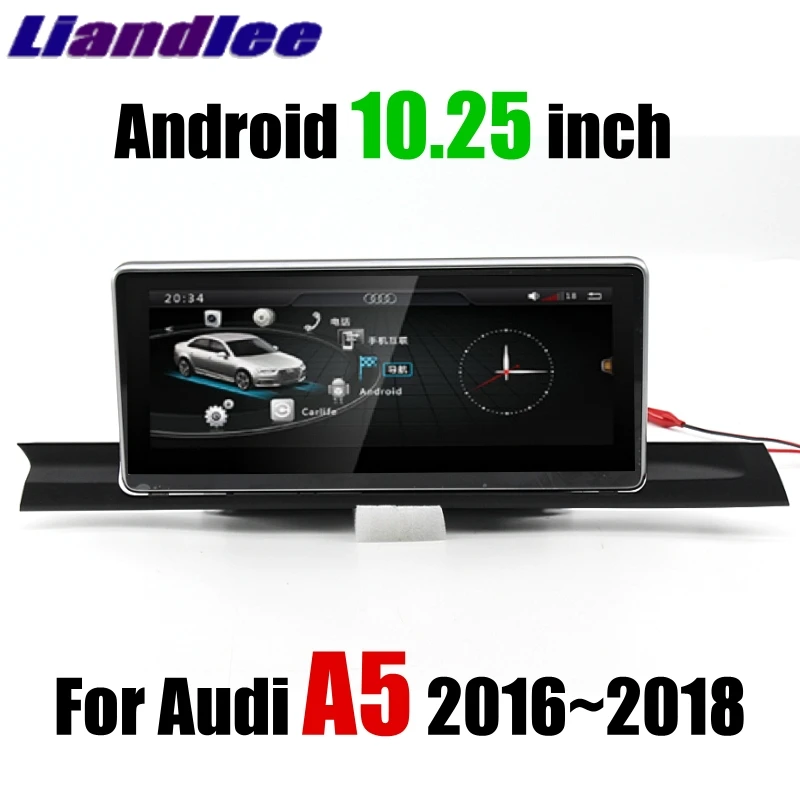 Liandlee Car Multimedia Player NAVI 10.25 inch For Audi A5 F5 S5 RS5 2016~2018 Original car style Radio Stereo GPS Navigation 12