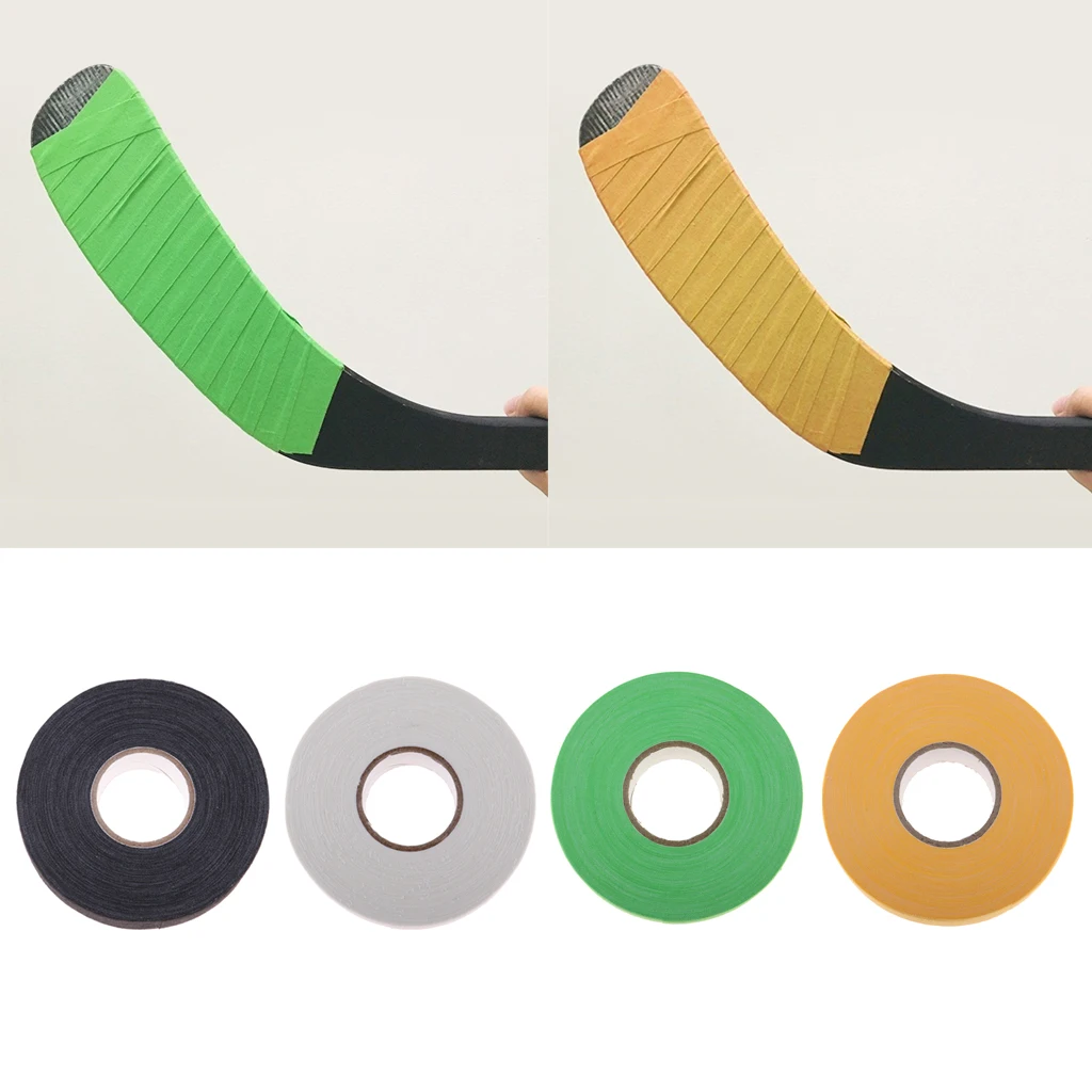 4 Rolls Ice Hockey Cloth Tape Stick Handle Grip 25 Yard Long 1 inch Wide Waterproof Adhesive Wrap