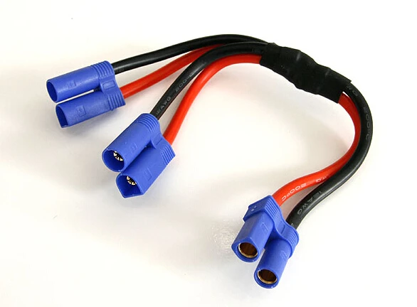 

EC5 male parallel to EC5 female connect cable wire for DIY model aircraft accessaries 12# free shipping
