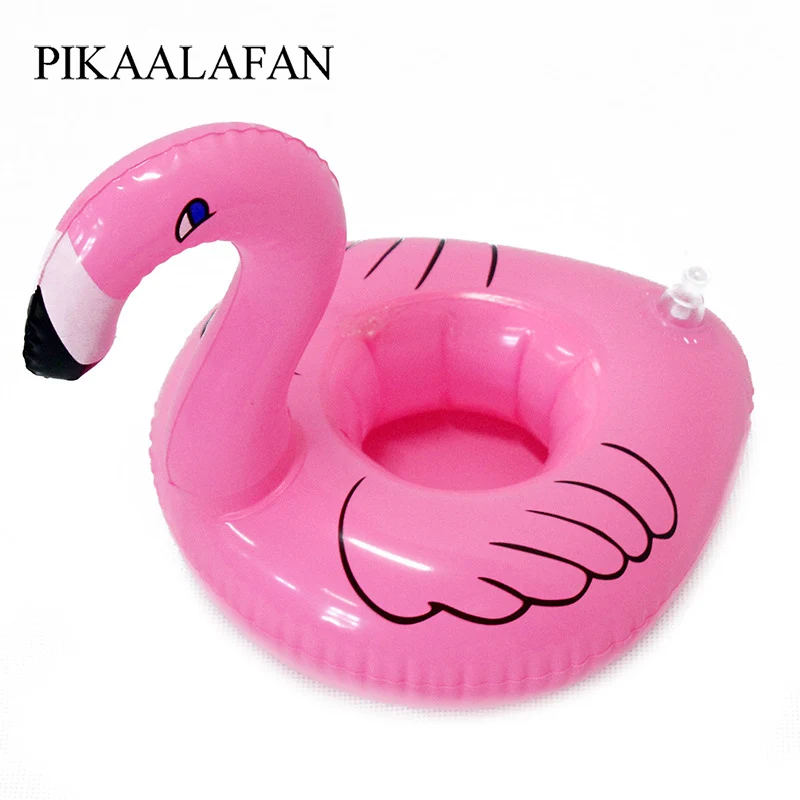 PIKAALAFAN новинка хит продаж Мини Розовый фламинго надувные держатели для стаканов с