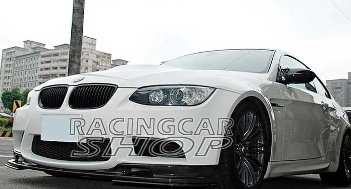 3D Style Real Carbon Fiber FRONT LIP SPOILER 3pcs/set  for BMW 3-Series E93 E92 M3 bumper 2008-2013