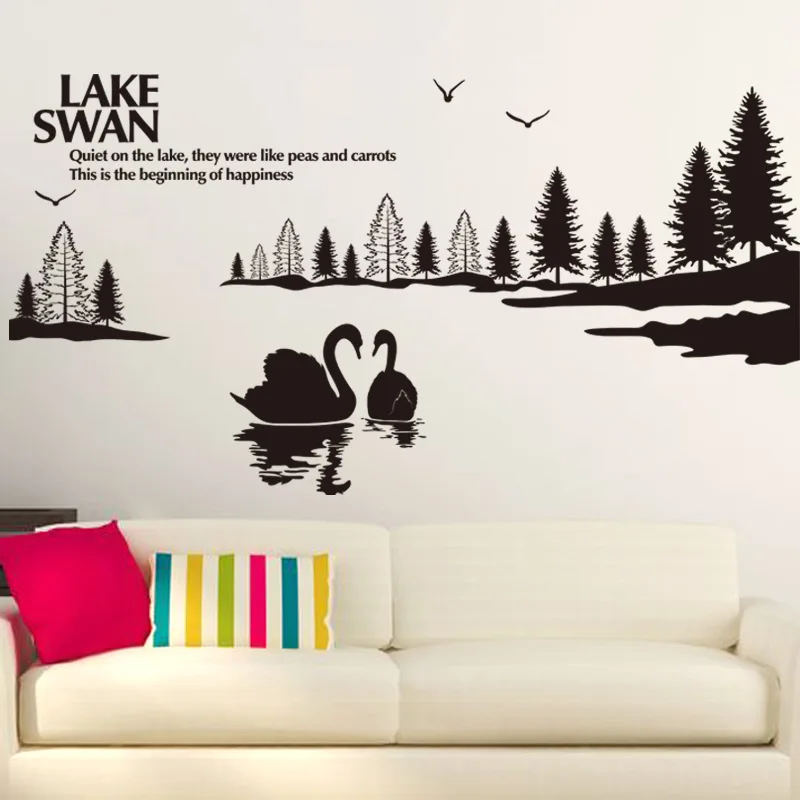 2019 New Design Beautiful  Fashion Swan Lake Home  