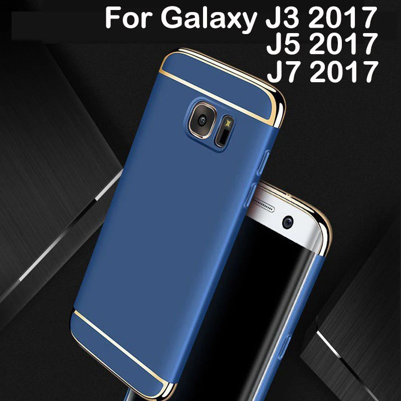 3 in 1 Case For Samsung Galaxy J3 2017 J5 2017 J7 2017 Case Hard Back Cover 360 Degree Shockproof For Samsung J3 J5 J7 2017 Men
