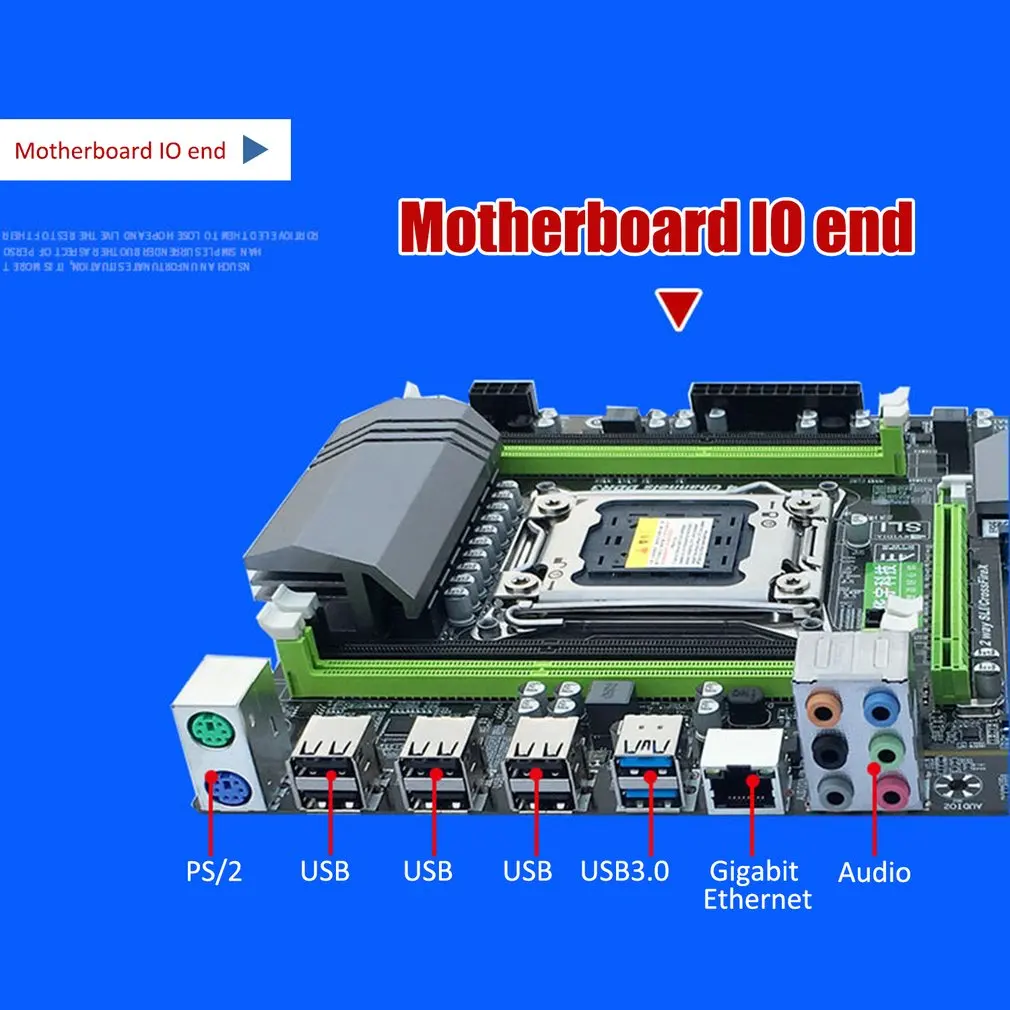 X79 материнская плата V4 версия LGA2011 pin большой радиатор гигабитная сетевая карта DDR3 m.2 высокоскоростной интерфейс жесткого диска