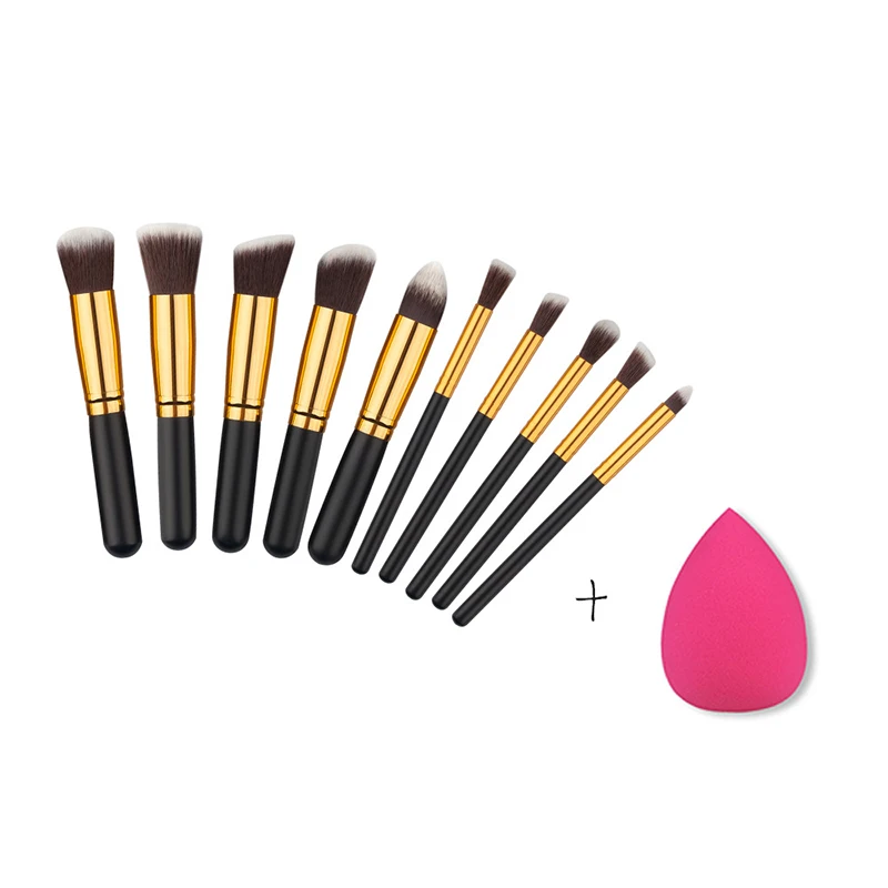 10pcs Makeup Brushes Foundation Blending Make up Brush Beauty Tool Kit