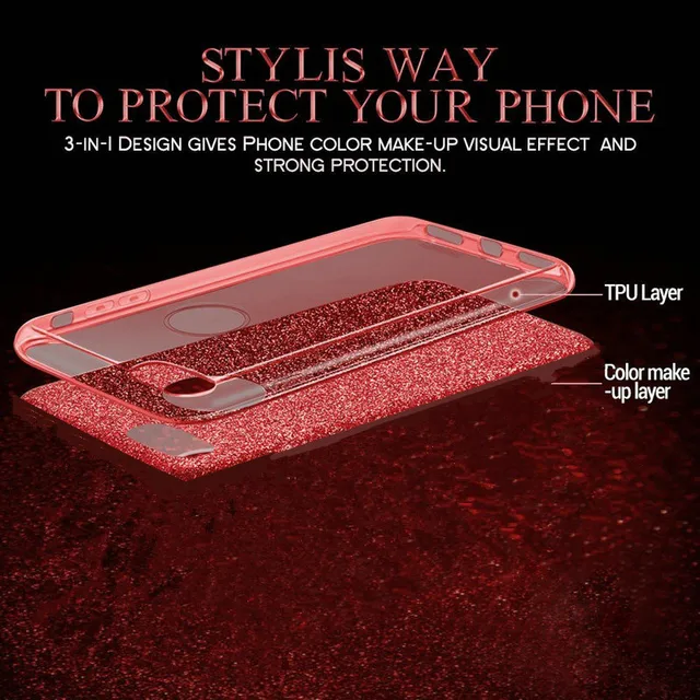 Luxury Glitter Bling Case for Galaxy S6 S7 Edge Fashion Cute Shining Powder Phone Cover For Samsung A6 A8 Plus J2 J4 J6 J8 2018