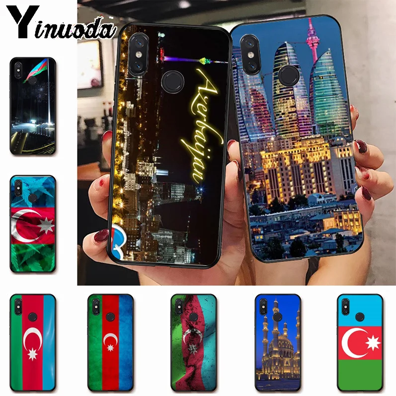 

Ynuoda Azerbaijan buta flag soft tpu Rubber Cell Phone Case for xiaomi mi 8 se 6 note2 note3 redmi 5 plus note5 Cover