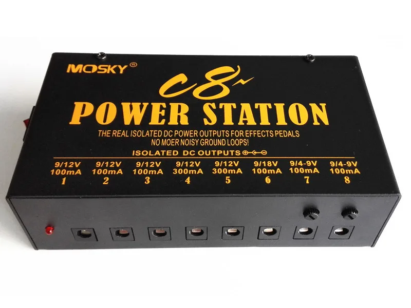 Mosky C8 Power Station Guitar Effect Pedal Power Supplyc8 phonec8