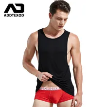 Горячее предложение! 10 цветов, брендовые сексуальные майки ADDTEXOD, одноцветные хлопковые майки, Мужская модная дышащая одежда для фитнеса, жилет без рукавов gar для мужчин