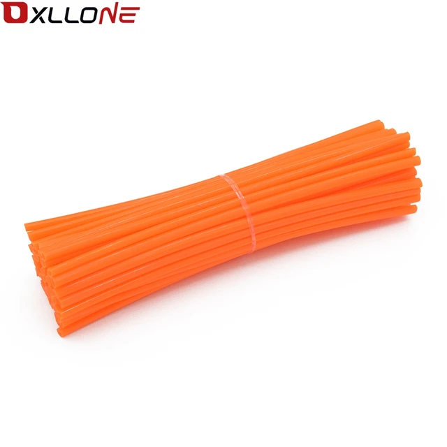 72 piece Motorcycle Wheel Rim Spoke Skins Covers Wrap Tubes White Red Dark blue Sky Blue Yellow Purple Pink Green Orange Grass organe