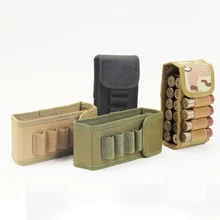 Molle тактический 10 Круглый 12GA 12 калибра боеприпасы, патроны армии ружья Перезагрузка Журнал кисеты страйкбол подсумок охотничьи боеприпасы мешок