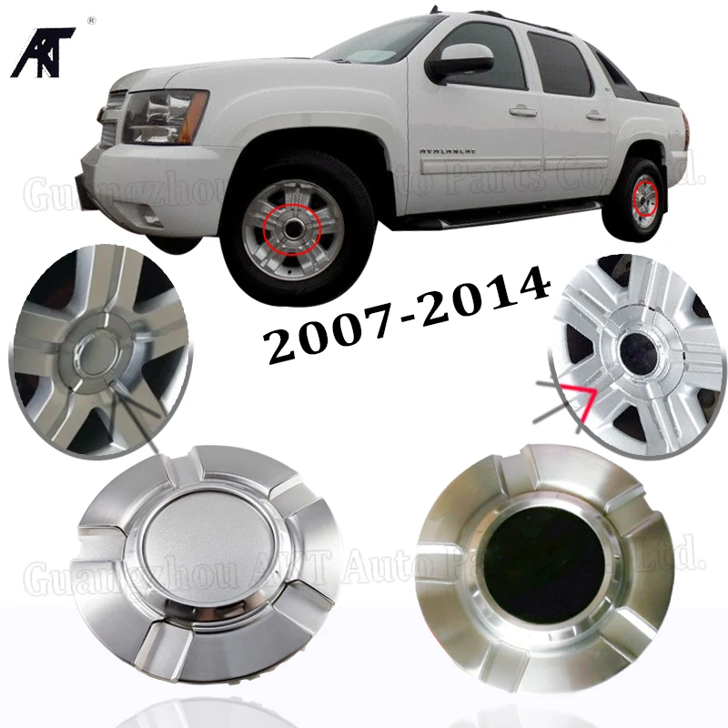 Набор 4 х колесных центральных колпачков для 2008 13 Chevrolet Avalanch 2009 Tahoee Silverado 9596343
