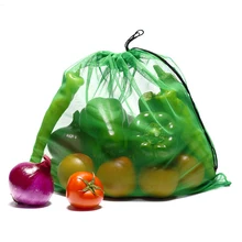 5 шт./компл. многоразовые сетки кухонные фрукты и Еда хранения сумки премиум Полиэстровая производить сетчатые мешки