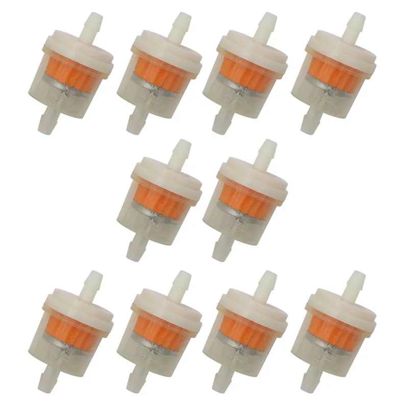 QILEJVS 10Pcs/set 4/25'' 4mm Hose for Motorcycle Scooter Gasoline Filter Clear Inline Gas Fuel | Автомобили и мотоциклы