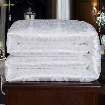 

Vescovo Cotton fabric filled with 100% Advanced natural Silk Warm silky Summer comforter Twin Queen Full size quilts