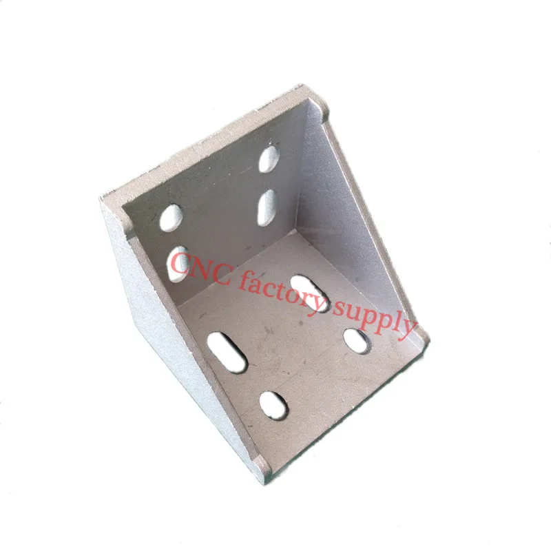 

HOTSale 5pcs 8080 corner fitting angle aluminum L type connector bracket fastener match use 8080 industrial aluminum profile